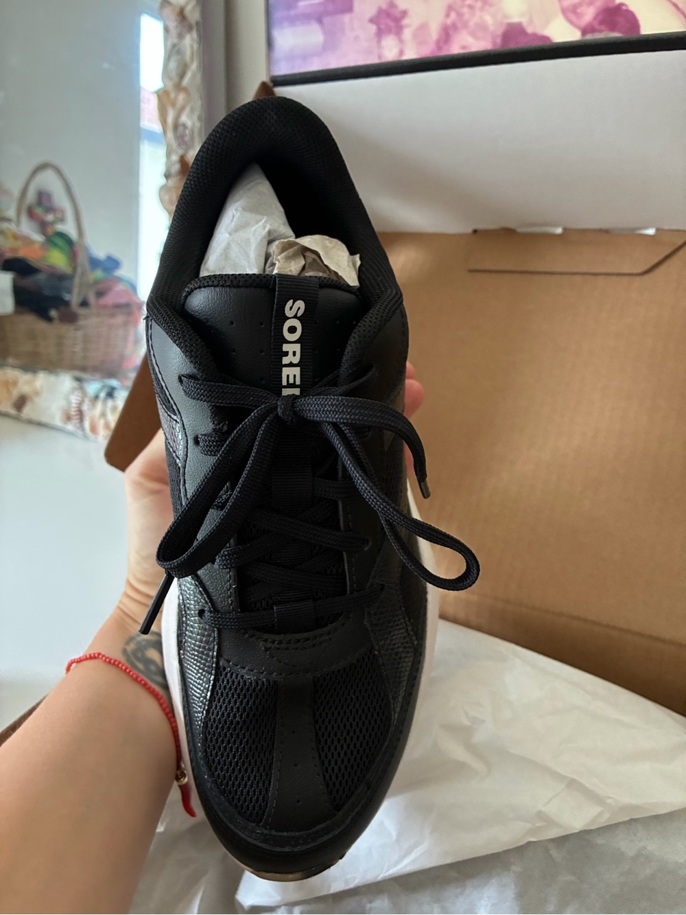 Sorel Kinetic Array Sneaker in Black Sea Salt - Picture 3 of 9